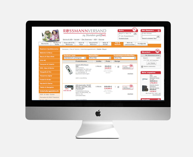 Rossmann Online Shop